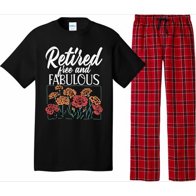 Retired Free And Fabulous Retiret Gift Pajama Set