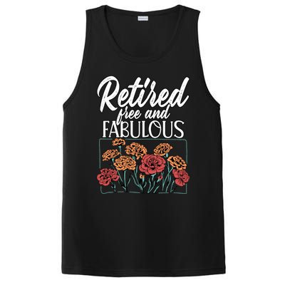 Retired Free And Fabulous Retiret Gift PosiCharge Competitor Tank