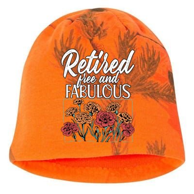 Retired Free And Fabulous Retiret Gift Kati - Camo Knit Beanie