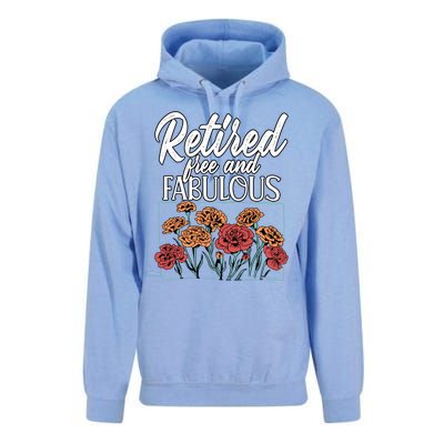 Retired Free And Fabulous Retiret Gift Unisex Surf Hoodie