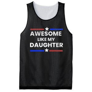 Retro Funny Awesome Like My Daughter Fathers Day Mesh Reversible Basketball Jersey Tank