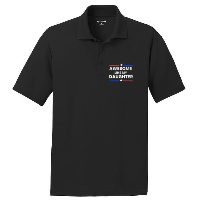 Retro Funny Awesome Like My Daughter Fathers Day PosiCharge RacerMesh Polo