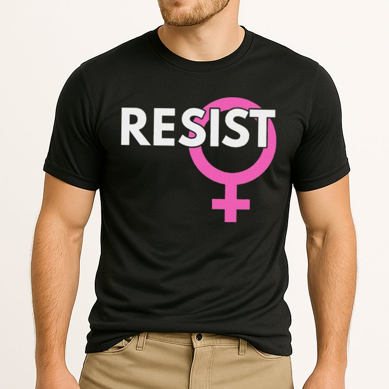 Resist Feminist Anti Trump Cooling Performance Crew T-Shirt