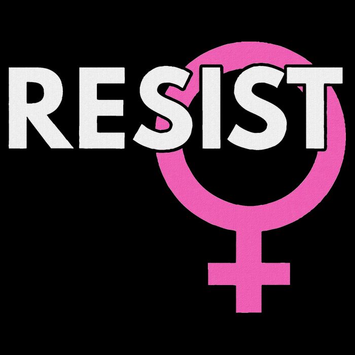 Resist Feminist Anti Trump Cooling Performance Crew T-Shirt