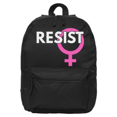 Resist Feminist Anti Trump 16 in Basic Backpack