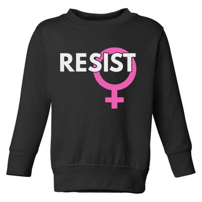 Resist Feminist Anti Trump Toddler Sweatshirt