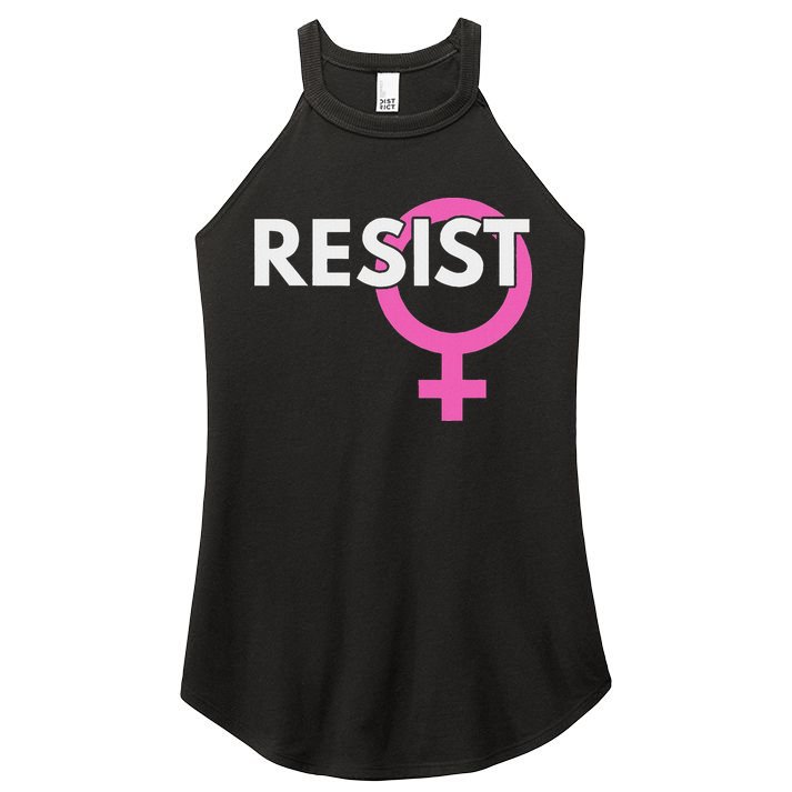 Resist Feminist Anti Trump Women's Perfect Tri Rocker Tank