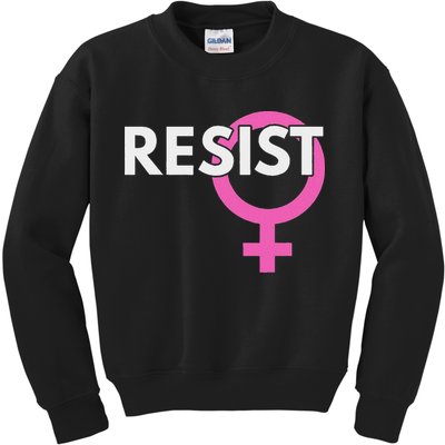 Resist Feminist Anti Trump Kids Sweatshirt