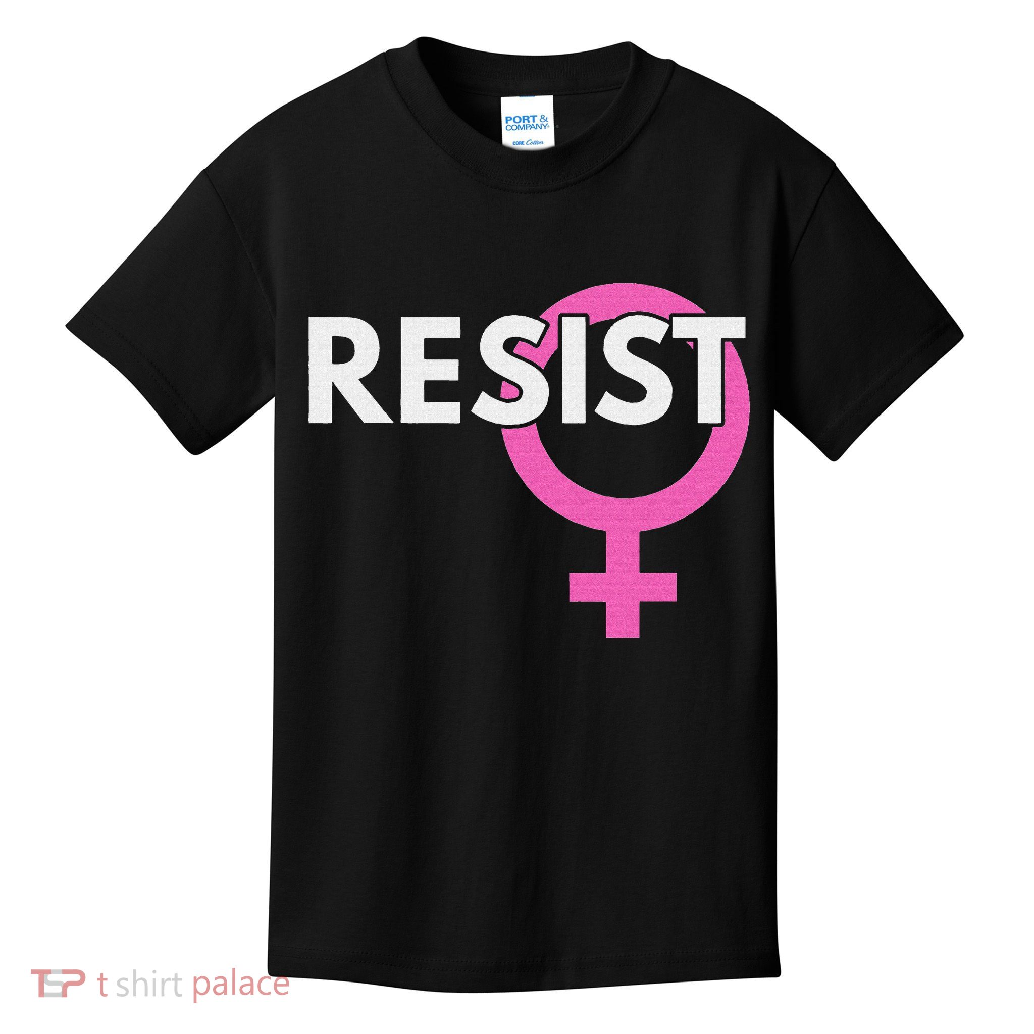 Resist Feminist Anti Trump Kids T-Shirt
