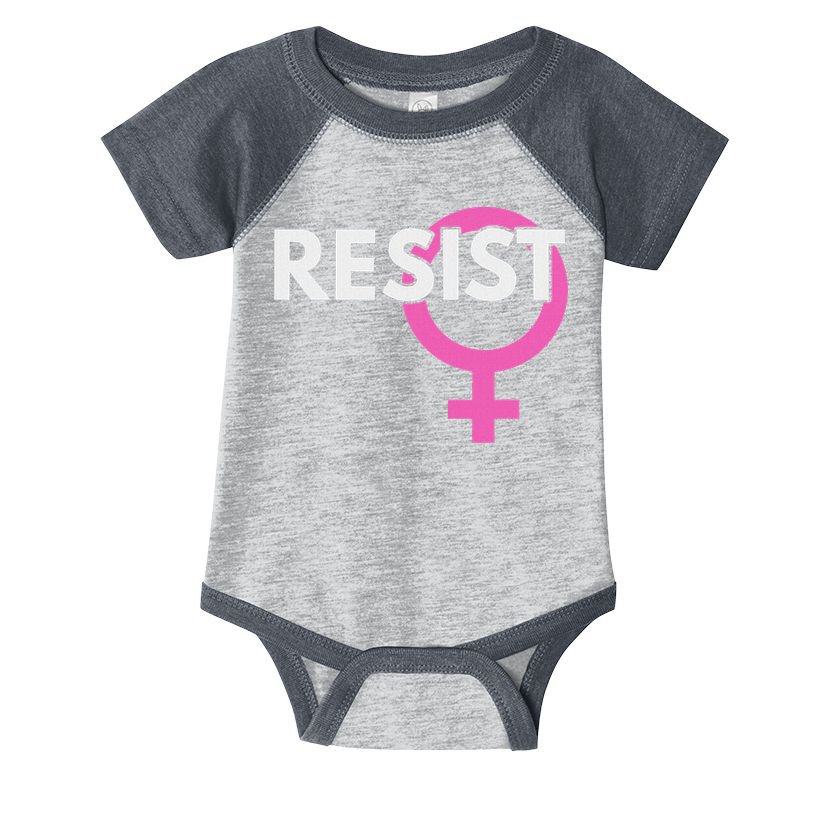 Resist Feminist Anti Trump Infant Baby Jersey Bodysuit
