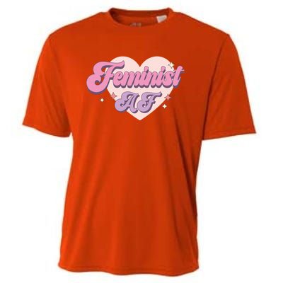 Retro Feminist Af Power Feminist Slogan Gift Cooling Performance Crew T-Shirt