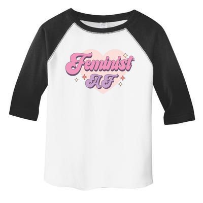 Retro Feminist Af Power Feminist Slogan Gift Toddler Fine Jersey T-Shirt