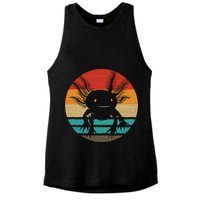 Retro Funny Axolotl I Axolotl Questions Cute Axolotl  Ladies PosiCharge Tri-Blend Wicking Tank