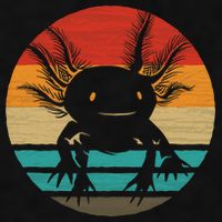 Retro Funny Axolotl I Axolotl Questions Cute Axolotl  Ladies PosiCharge Tri-Blend Wicking Tank