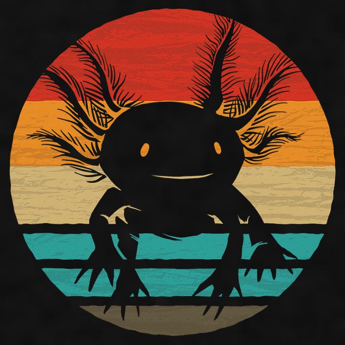 Retro Funny Axolotl I Axolotl Questions Cute Axolotl  Ladies PosiCharge Tri-Blend Wicking Tank