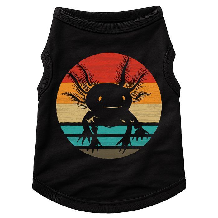 Retro Funny Axolotl I Axolotl Questions Cute Axolotl  Doggie Tank