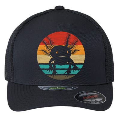 Retro Funny Axolotl I Axolotl Questions Cute Axolotl  Flexfit Unipanel Trucker Cap