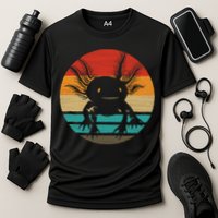 Retro Funny Axolotl I Axolotl Questions Cute Axolotl  Performance Shirt