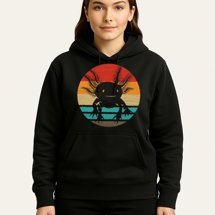 Retro Funny Axolotl I Axolotl Questions Cute Axolotl  Hoodie