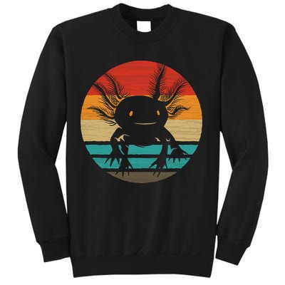 Retro Funny Axolotl I Axolotl Questions Cute Axolotl  Sweatshirt