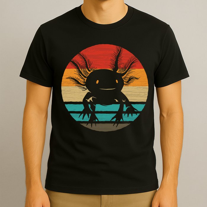 Retro Funny Axolotl I Axolotl Questions Cute Axolotl  T-Shirt