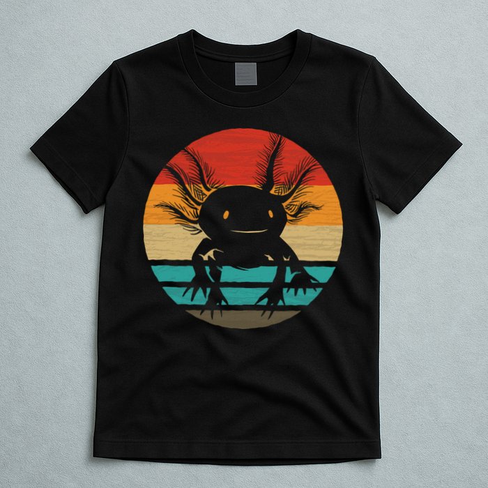 Retro Funny Axolotl I Axolotl Questions Cute Axolotl  T-Shirt