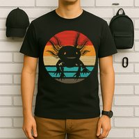 Retro Funny Axolotl I Axolotl Questions Cute Axolotl  T-Shirt
