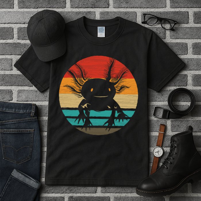 Retro Funny Axolotl I Axolotl Questions Cute Axolotl  Tall T-Shirt