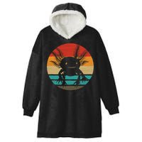 Retro Funny Axolotl I Axolotl Questions Cute Axolotl  Hooded Wearable Blanket