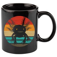 Retro Funny Axolotl I Axolotl Questions Cute Axolotl  11oz C Handle Ceramic Mug