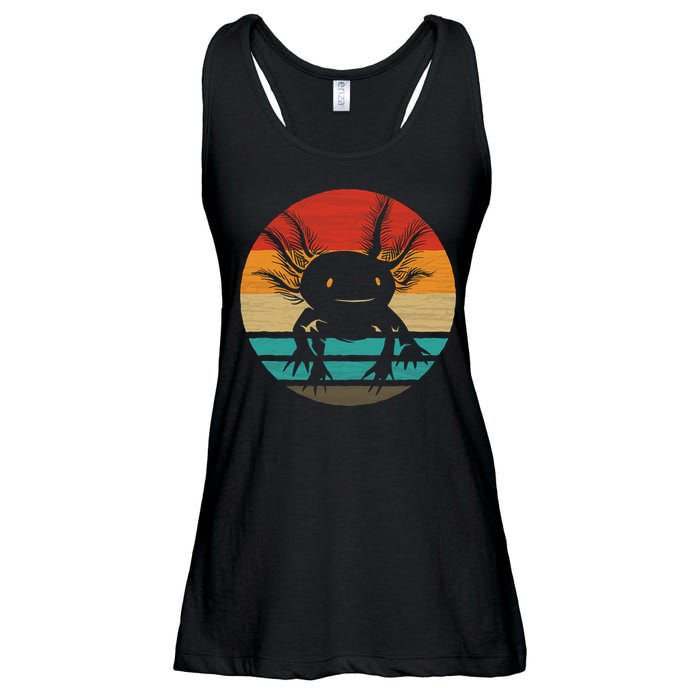 Retro Funny Axolotl I Axolotl Questions Cute Axolotl  Ladies Essential Flowy Tank