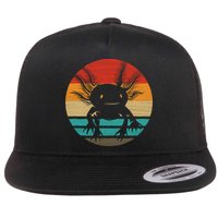 Retro Funny Axolotl I Axolotl Questions Cute Axolotl  Flatbill Hat