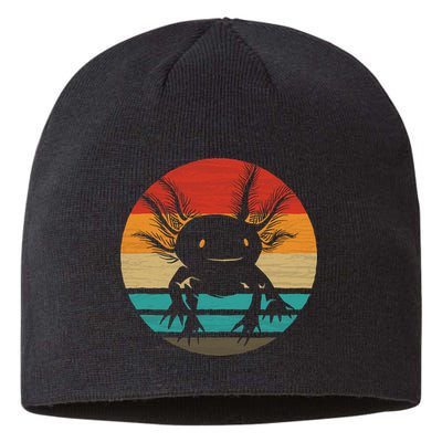 Retro Funny Axolotl I Axolotl Questions Cute Axolotl  Sustainable Beanie