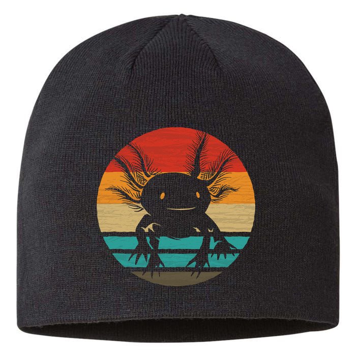 Retro Funny Axolotl I Axolotl Questions Cute Axolotl  Sustainable Beanie