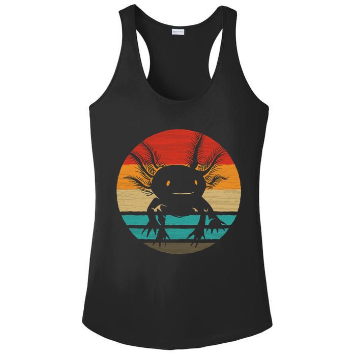 Retro Funny Axolotl I Axolotl Questions Cute Axolotl  Ladies PosiCharge Competitor Racerback Tank