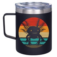 Retro Funny Axolotl I Axolotl Questions Cute Axolotl  12oz Stainless Steel Coffee Mug