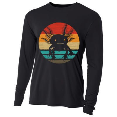 Retro Funny Axolotl I Axolotl Questions Cute Axolotl  Cooling Performance Long Sleeve Crew
