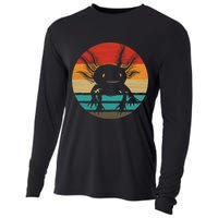 Retro Funny Axolotl I Axolotl Questions Cute Axolotl  Cooling Performance Long Sleeve Crew