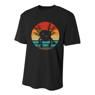 Retro Funny Axolotl I Axolotl Questions Cute Axolotl  Youth Performance Sprint T-Shirt