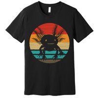 Retro Funny Axolotl I Axolotl Questions Cute Axolotl  Premium T-Shirt