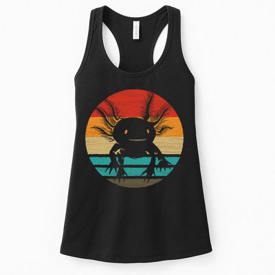 Retro Funny Axolotl I Axolotl Questions Cute Axolotl  Womens Tank Top