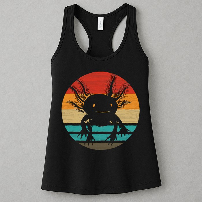 Retro Funny Axolotl I Axolotl Questions Cute Axolotl  Womens Tank Top