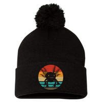 Retro Funny Axolotl I Axolotl Questions Cute Axolotl  Pom Pom 12in Knit Beanie