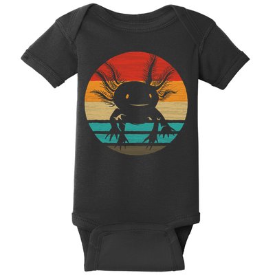 Retro Funny Axolotl I Axolotl Questions Cute Axolotl  Baby Bodysuit