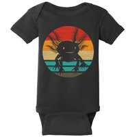 Retro Funny Axolotl I Axolotl Questions Cute Axolotl  Baby Bodysuit