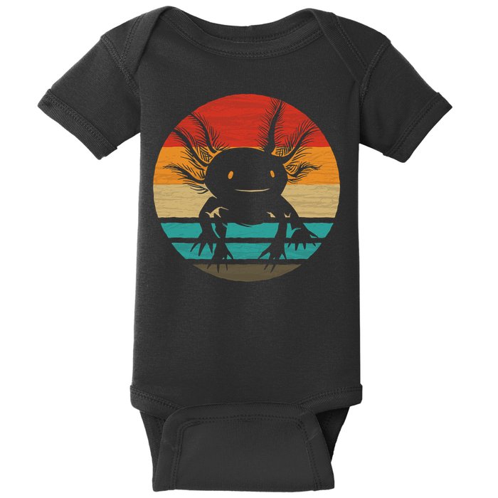 Retro Funny Axolotl I Axolotl Questions Cute Axolotl  Baby Bodysuit