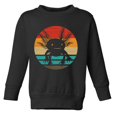 Retro Funny Axolotl I Axolotl Questions Cute Axolotl  Toddler Sweatshirt