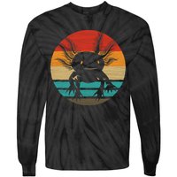 Retro Funny Axolotl I Axolotl Questions Cute Axolotl  Tie-Dye Long Sleeve Shirt