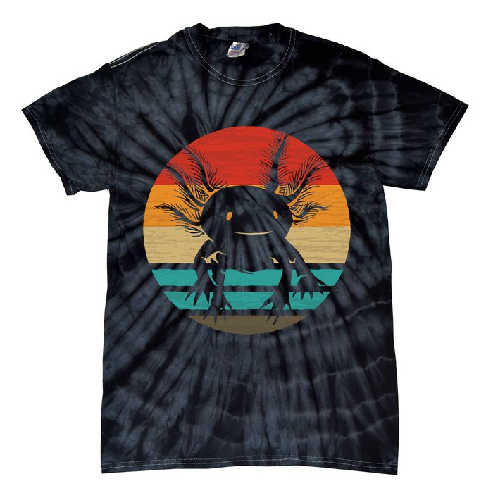 Retro Funny Axolotl I Axolotl Questions Cute Axolotl  Tie-Dye T-Shirt