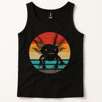Retro Funny Axolotl I Axolotl Questions Cute Axolotl  Tank Top